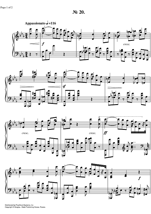 Prelude Op.11 No.20