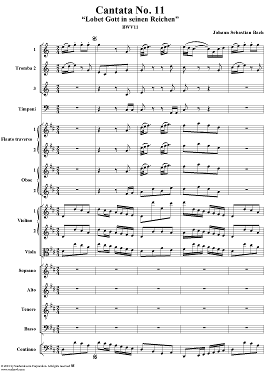 Cantata No. 11: "Lobet Gott in seinen Reichen" (Ascension Oratorio)