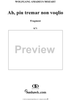 Aria for Tenor and Orchestra: "Ah, più tremar non voglio", K. 71 - Full Score