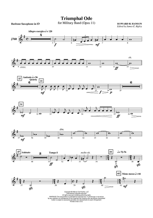Triumphal Ode - Baritone Sax