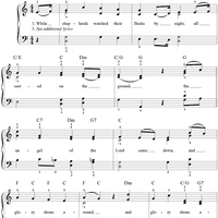 While Shepherds Watched Their Flocks By Night