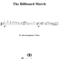 The Billboard March - Alto Saxophone 1