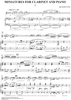 Miniatures for Clarinet and Piano