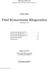 5 konzertante Rhapsodien