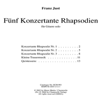 5 konzertante Rhapsodien