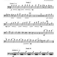 Two Studies from "20 Studies for Guitar" - Trombone 1