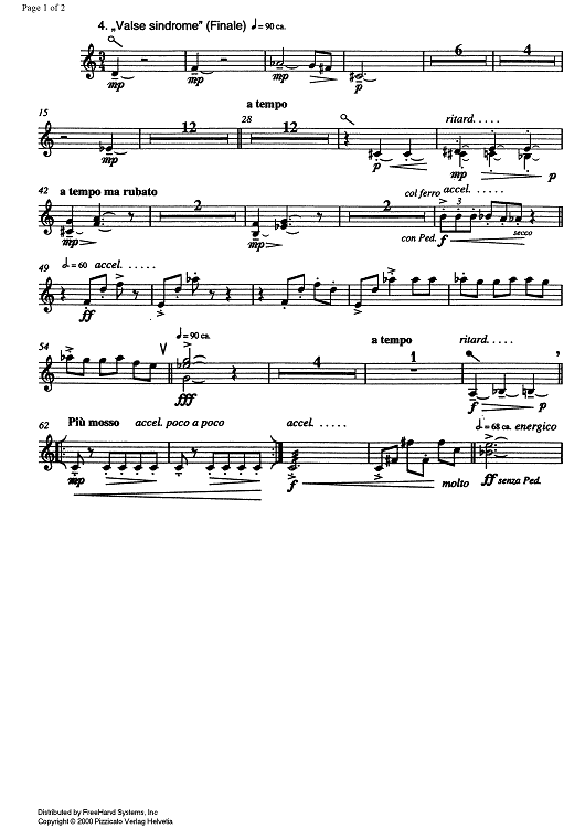 4 Valse sindrome - Vibraphone