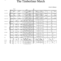 The Timberliner March - Score