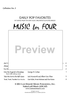 Music for Four, Collection No. 2 - Early Pop Favorites - Part 3 Clarinet in Bb