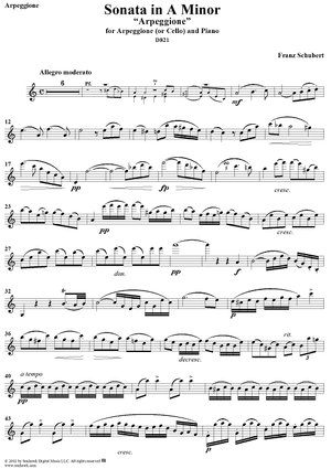 Sonata in A minor "Arpeggione" - Viola