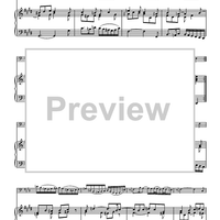 Sonata in E Major BWV 1035 - Piano Score