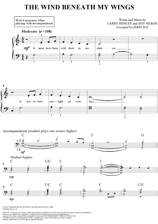 The Wind Beneath My Wings