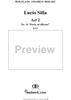 Recitative and Aria: Parto, m'affretto, No. 16 from "Lucio Silla", Act 2 - Full Score