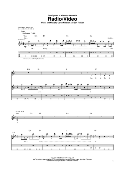 Suey Guitar Tabs Psycho System Of A Down Tab HOT Bass Tabs Soad X