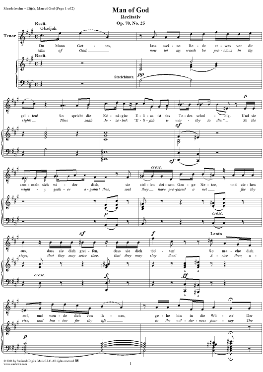 Man of God - No. 25 from "Elijah", part 2