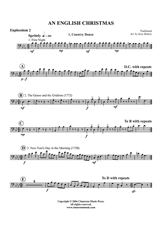 An English Christmas - Euphonium 2 BC/TC