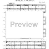 Where the Wind Blows - Score