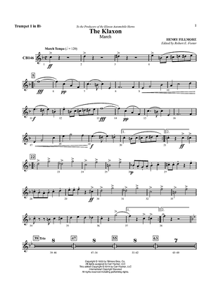 The Klaxon - Trumpet 1 in Bb