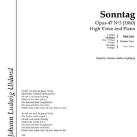 Sonntag Op.47 No. 3