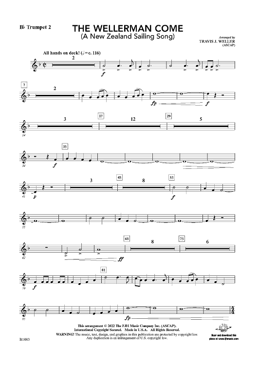 The Wellerman Come - Bb Trumpet 2