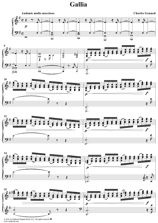 Gallia, lamentation,sacred trilogy    (Oratorio)