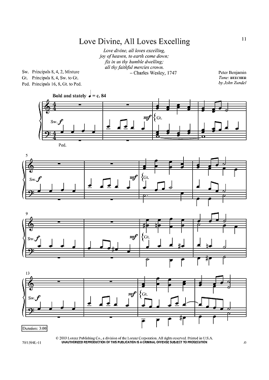 Love Divine, All Loves Excelling