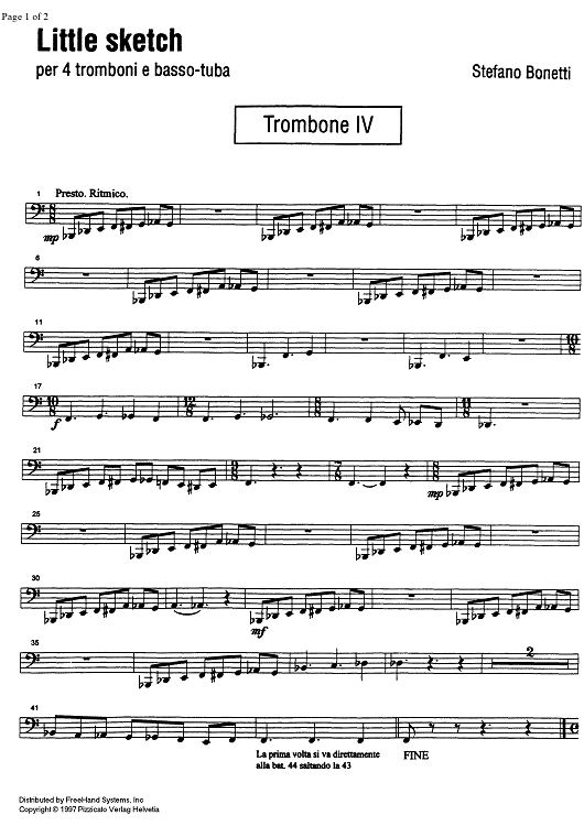 Little sketch - Trombone 3