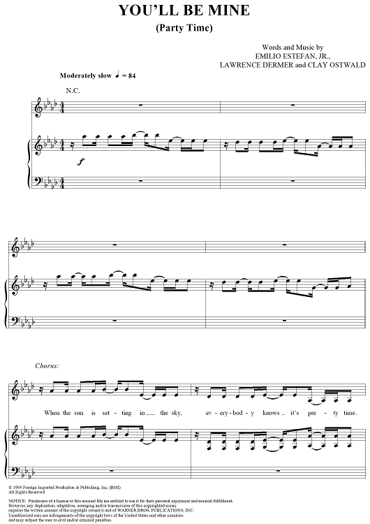 You'll Be Mine (Party Time)