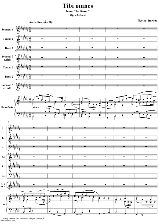 "Tibi omnes", from "Te Deum" (Op. 22, H118)