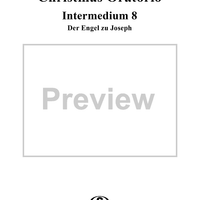 Christmas Oratorio: Intermedium VIII - Der Engel (Mezzosopran) "Stehe auf, Joseph"