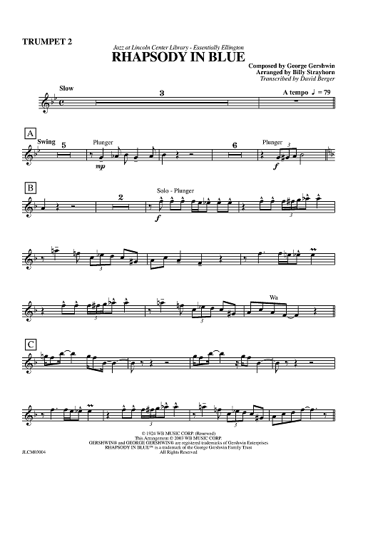 Rhapsody in Blue - Trumpet 2