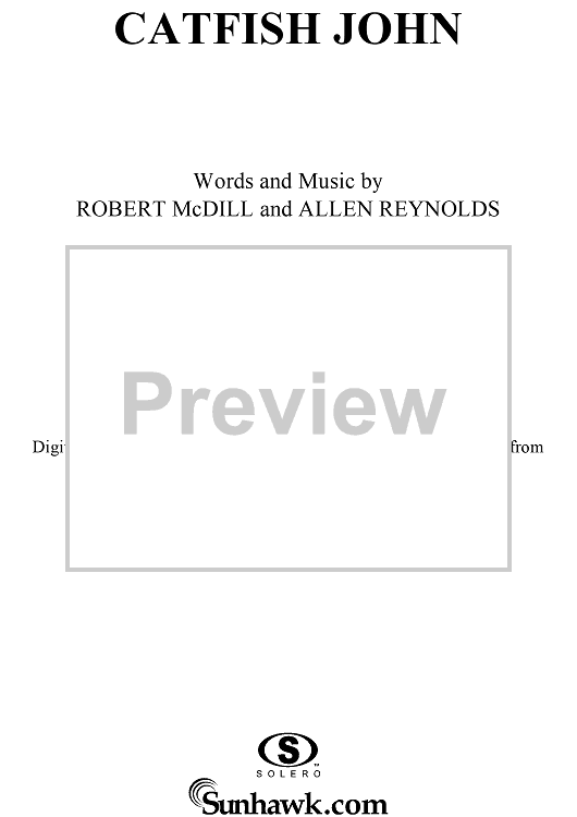 Catfish John" Sheet Music by Jerry Garcia for Easy Guitar Tab/Vocal