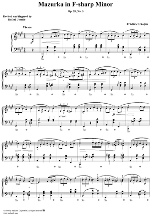 No. 38 in F-sharp Minor, Op. 59, No. 3