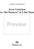 Seven Variations on "Bei Männern" in E-flat major, WoO 46