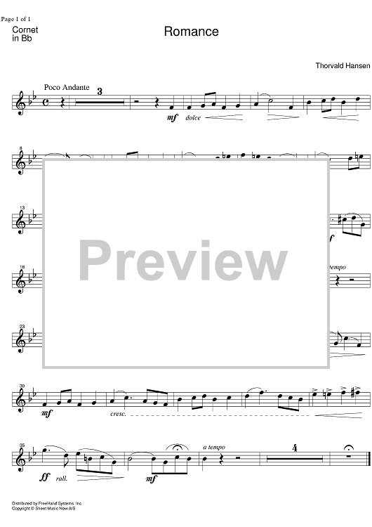 Romance - B-flat Cornet