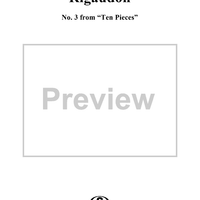 Rigaudon, No. 3 from "Ten Pieces", Op. 12