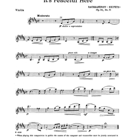 It's Peaceful Here - from Twelve Songs, Op. 21, No. 7