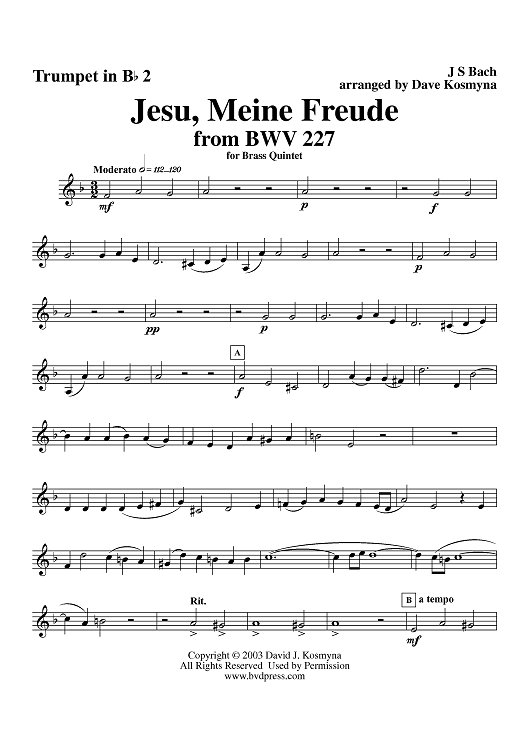 Jesu, Meine Freude - Trumpet 2
