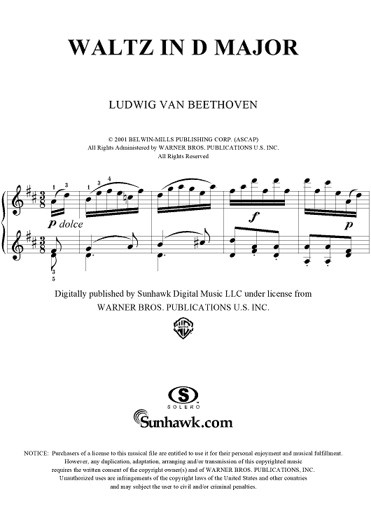 Waltz in D Major, WoO85