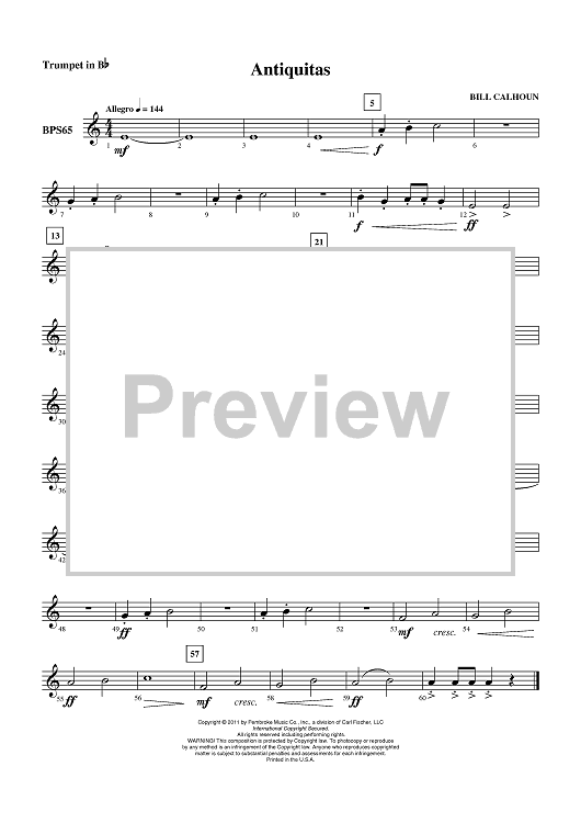 Antiquitas - Trumpet in Bb