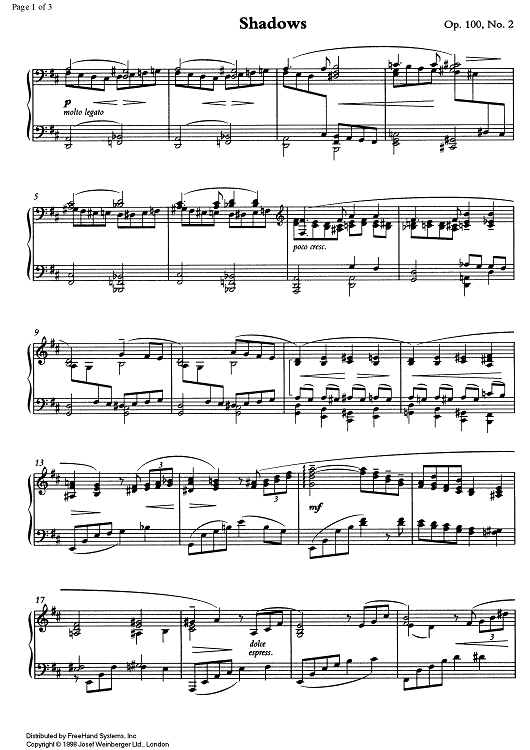 Shadows Op.100 No. 2, from "Two Preludes"