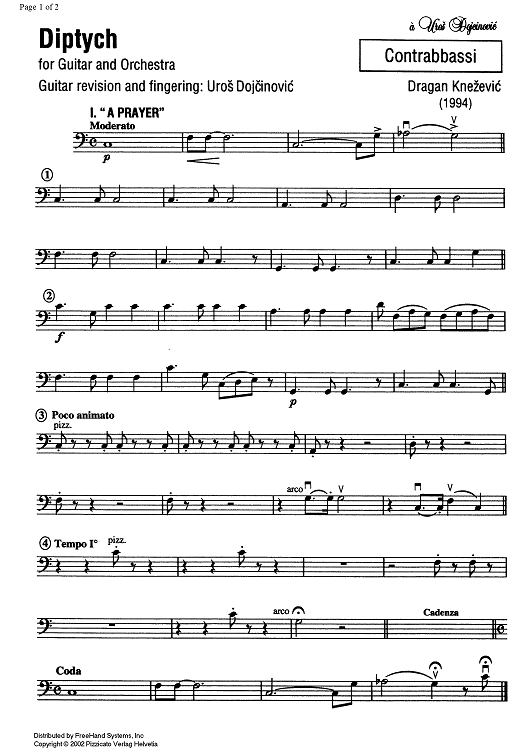 Diptych - Double Bass