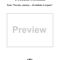 Toccata Settima, No. 7 from "Toccate, canzone ... di cimbalo et organo", Vol. II