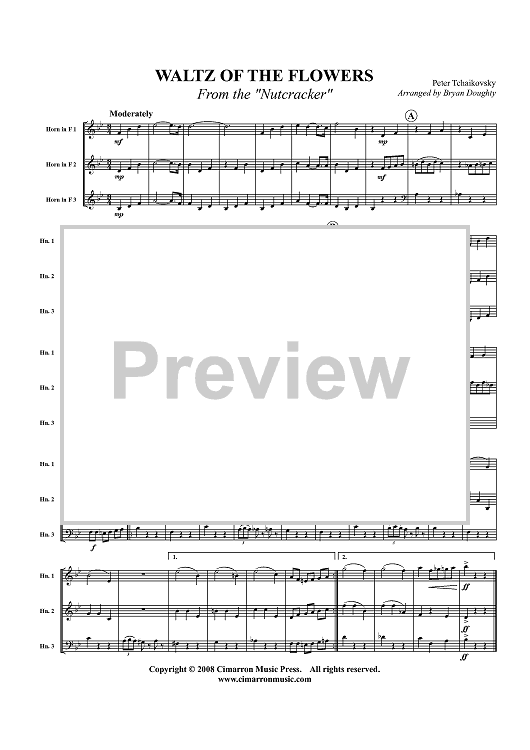 Waltz of the Flowers - From the "Nutcracker" - Score