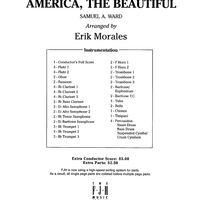 America, the Beautiful - Score Cover