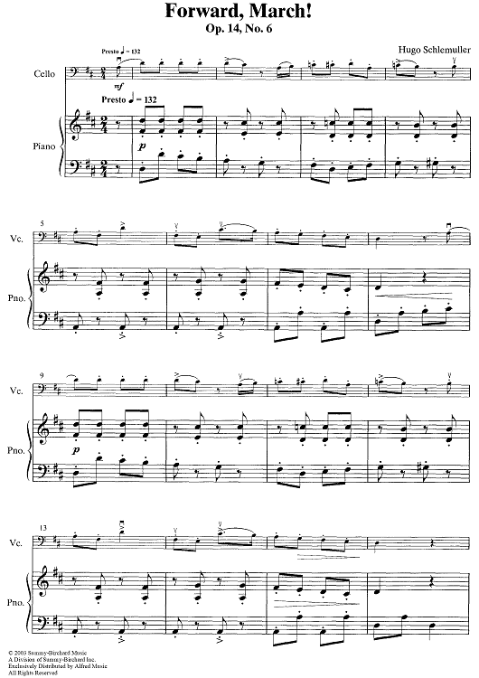 Forward, March!, Op. 14, No. 6