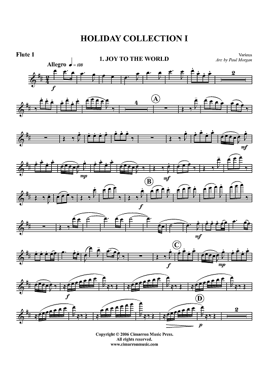 Holiday Collection I - Flute 1
