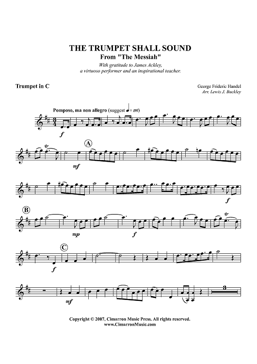 The Trumpet Shall Sound - Trumpet