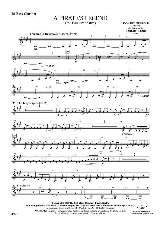 A Pirate's Legend - Bb Bass Clarinet