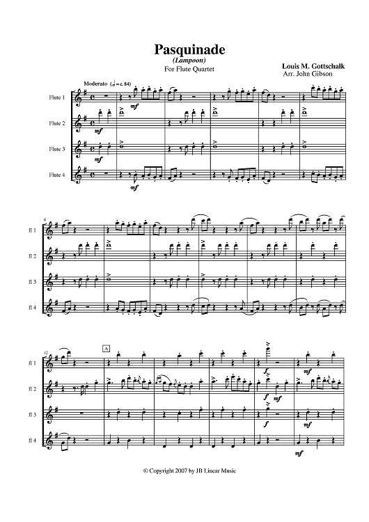 Pasquinade (Lampoon) - Score